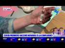 Covid : premiers vaccins Novavax à la Confluence
