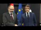 Macron celebrates Franco-Armenian ties with PM Pachinian
