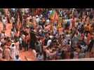 India: Ruling BJP supporters rally before election results in Uttar Pradesh