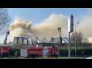 Un important incendie dans un entrepôt à Wilrijk