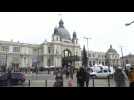 Lviv's train station crowded as Ukrainians flee Russian invasion