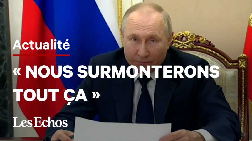 Illustration pour la vidéo Pour Poutine, les sanctions occidentales ne feront que « renforcer notre souveraineté économique »