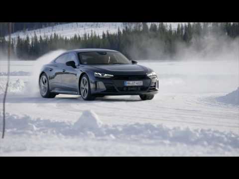 Audi RS e-tron GT Drift Video - Audi Winter Experience