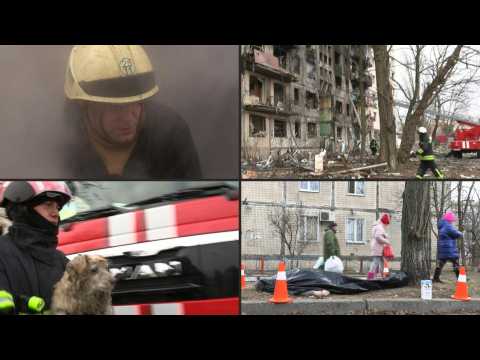 'No words to describe this': deadly Russian strike hits residential building in Kyiv