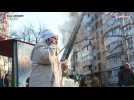 Kyiv residents rescued from burning building after deadly Russian strike