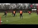 Premier entrainement de Mbenza avec Charleroi