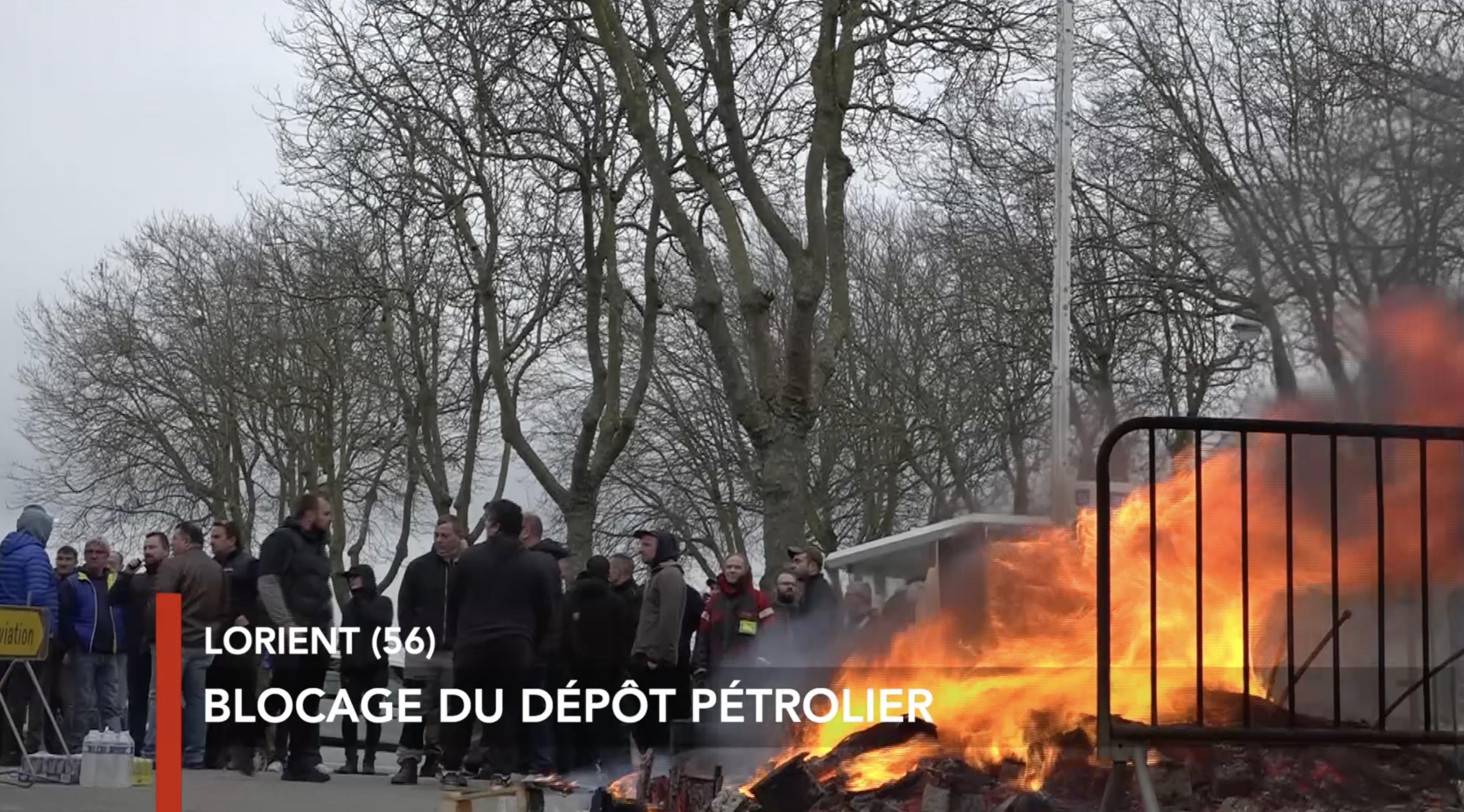 Lorient : le dépôt pétrolier bloqué (Le Télégramme)