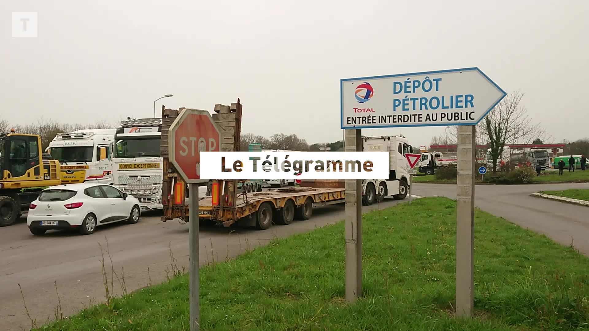 À Vern-sur-Seiche, près de Rennes, le dépôt pétrolier à son tour bloqué (Le Télégramme)