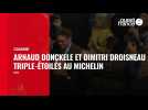 VIDÉO. Cuisine : Arnaud Donckele et Dimitri Droisneau, deux nouveaux chefs français triple-étoilés au Michelin