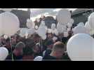 Strépy: des centaines de ballons blancs pour rendre hommage aux victimes du drame
