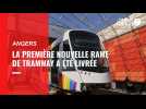 A Angers, la nouvelle première rame de tramway a été livrée