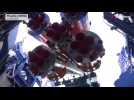 Soyuz rocket takes off featuring letter Z