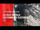 La Roche-sur-Yon. Les panneaux électoraux prêts à accueillir les affiches des candidats à la Présidentielle