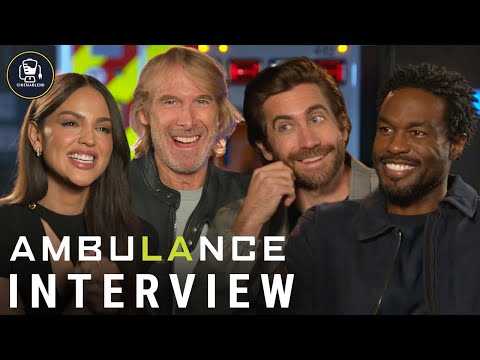 'Ambulance' Interviews | Yahya Abdul-Mateen II, Jake Gyllenhaal, Eiza González & Michael Bay