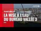 VIDEO. La mise à l'eau du nouveau bateau de Louis Burton Bureau Vallée 3