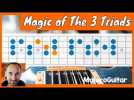 Watch video of In This Video, We Will See How To To Harmonize All The Major Chords With Only 3 Single Triads. These Triads Are Very Helpful To Move From A Standard Major Chord To Another. In Addition It Add A Beautiful Progression That You Can Really Use In Your Improvisations Or Compositions. - Use MAJOR TRIADS in your Guitar playing & boost your creativity! - Label : YTMalero -