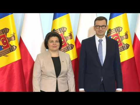 Poland PM Morawiecki welcomes Moldovan counterpart Gavrilita