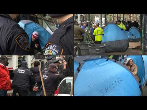 New York City mayor targets homeless encampments