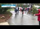 VIDÉO. Circuit cycliste de la Sarthe : Cofidis sort du podium protocolaire pour rejoindre le départ