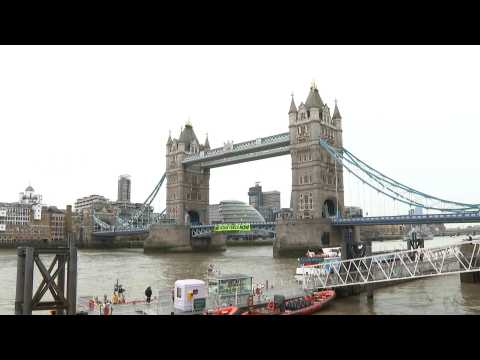Extinction Rebellion protesters close London's Tower Bridge