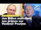 Guerre en Ukraine: Biden maintient ses propos sur Poutine