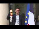 France's Beijing 2022 Olympians, Paralympians arrive at the Elysee Palace