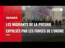 VIDÉO. À Rennes, les migrants du gymnase de la Poterie expulsés mercredi matin à 6 h 30