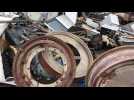 Exercice de sécurité à l'entreprise de revalorisation et de recyclage de déchets métaux Galloo à Amiens