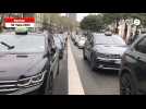 VIDÉO. Les taxis paralysent le centre-ville à Nantes