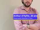 Présidentielle 2022 : Arthur d'Hyfte, membre de Génération Z