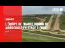 VIDEO. Motocross : l'équipe de France junior dépoussière le circuit d'Ernée