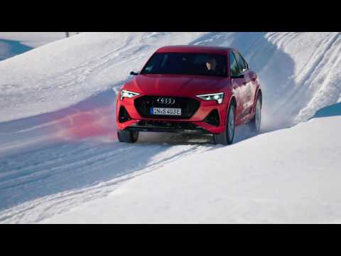 Audi e-tron S Sportback Offroad Driving - Audi Winter Experience