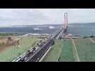 Erdogan inaugurates world's longest suspension bridge over Dardanelles
