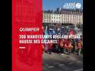 VIDEO. 200 manifestants réclament une hausse des salaires à Quimper