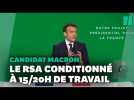Le candidat Macron veut conditionner le RSA à des heures de travail obligatoires