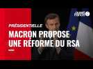 VIDÉO. Présidentielle: Macron propose une réforme du RSA avec 15 à 20 heures d'activité