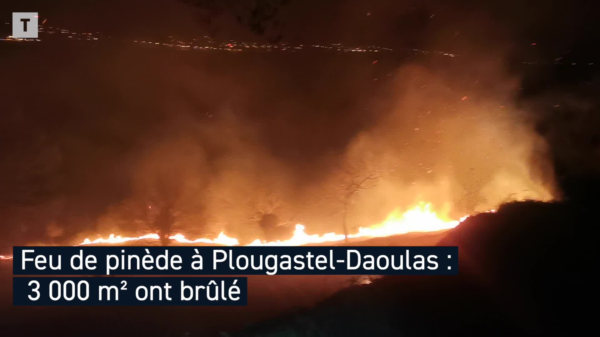 Feu de broussailles à Plougastel-Daoulas : 30 000 m² ont brûlé (Le Télégramme)