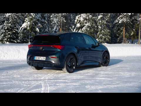The CUPRA Born takes to the icy landscapes of Lapland