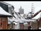 1er avril, la Flandre sous la neige