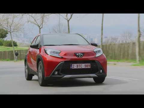 2022 Toyota Aygo X in Chilly Red Driving Video