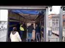 Chargement de matériels médical à destination de l'Ukraine au départ du CHU de Lille