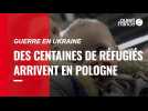 VIDÉO. Guerre en Ukraine : des centaines de réfugiés ukrainiens arrivent en Pologne