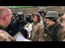 Ukrainian soldiers tie the knot in Kyiv amid Russian invasion