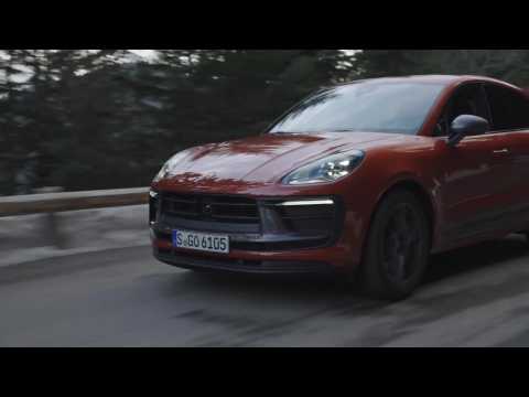 The new Porsche Macan T in Papaya Metallic Driving Video