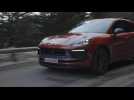 The new Porsche Macan T in Papaya Metallic Driving Video