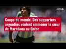 VIDÉO. Coupe du monde. Des supporters argentins veulent emmener le coeur de Maradona au Qat