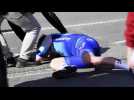 E3 Saxo Bank Classic - Lawson Craddock after his crash before E3 Harelbeke : 