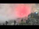 Corsica: Police and protestors clash in Bastia