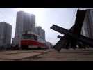 Le tramway de Kiev circule toujours malgré la guerre