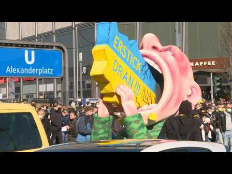 Protesters march in Berlin against Russian invasion of Ukraine